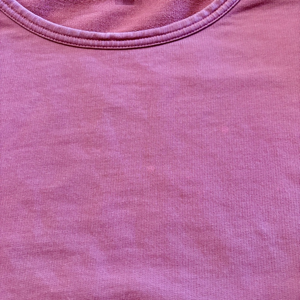 J. Crew Women’s ' Rose Pink Eyelet-Hem Sweatshirt - Picture 5 of 5
